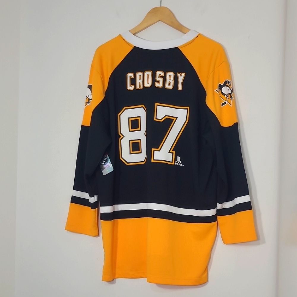 NHL Sidney Crosby 87 Penguins NEW Captain  Hockey Men's Jersey NWT Size S/M